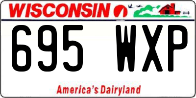 WI license plate 695WXP