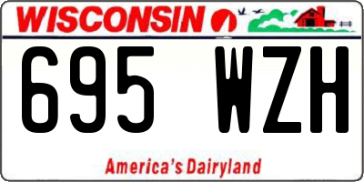 WI license plate 695WZH