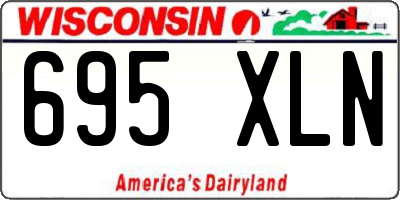 WI license plate 695XLN