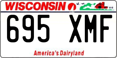 WI license plate 695XMF