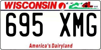 WI license plate 695XMG