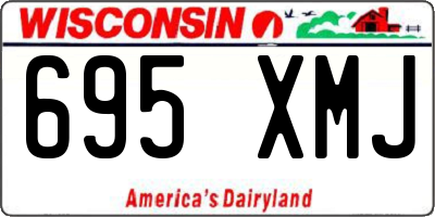 WI license plate 695XMJ