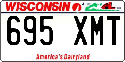 WI license plate 695XMT