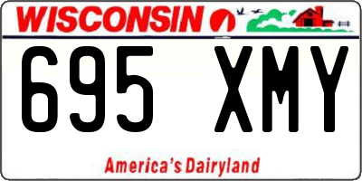 WI license plate 695XMY