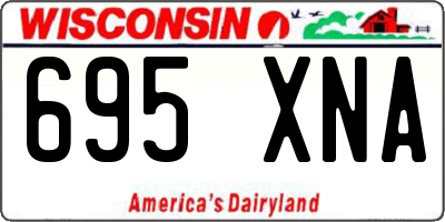 WI license plate 695XNA