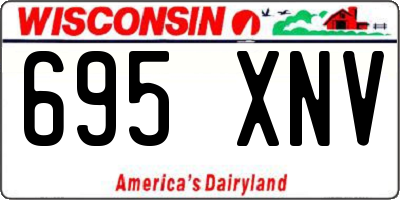 WI license plate 695XNV