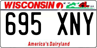 WI license plate 695XNY