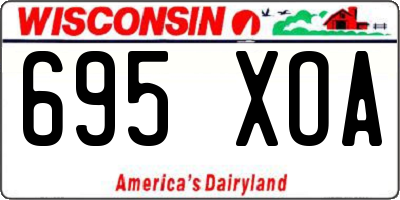 WI license plate 695XOA
