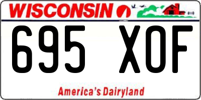 WI license plate 695XOF
