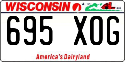 WI license plate 695XOG