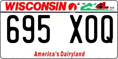 WI license plate 695XOQ