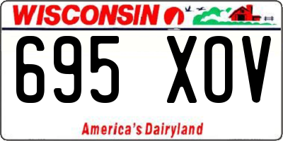 WI license plate 695XOV