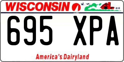 WI license plate 695XPA