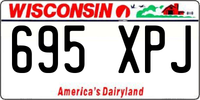 WI license plate 695XPJ
