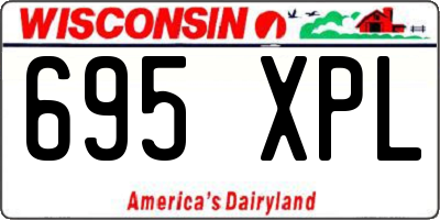 WI license plate 695XPL