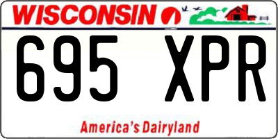 WI license plate 695XPR