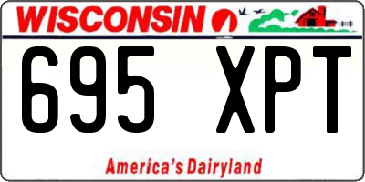 WI license plate 695XPT