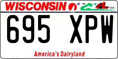 WI license plate 695XPW