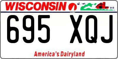 WI license plate 695XQJ