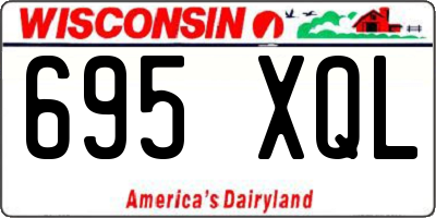 WI license plate 695XQL