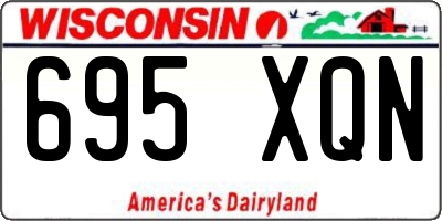 WI license plate 695XQN