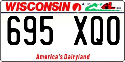 WI license plate 695XQO