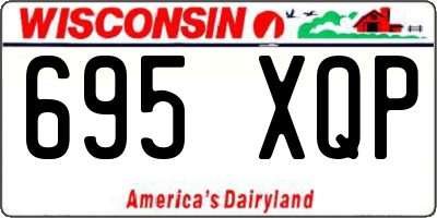 WI license plate 695XQP