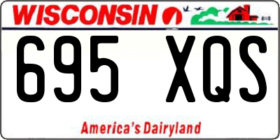 WI license plate 695XQS