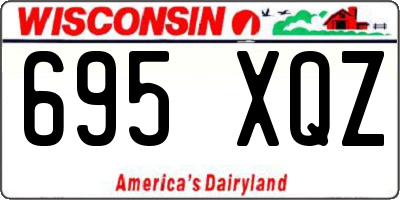 WI license plate 695XQZ