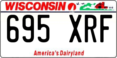 WI license plate 695XRF