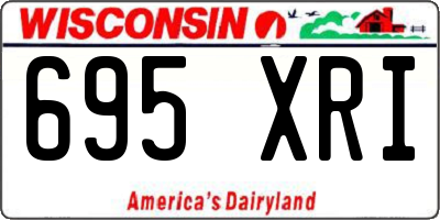 WI license plate 695XRI