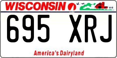 WI license plate 695XRJ