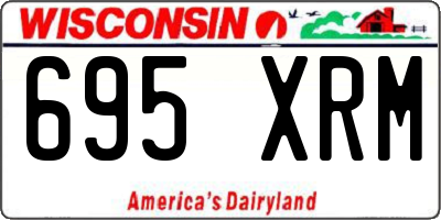 WI license plate 695XRM