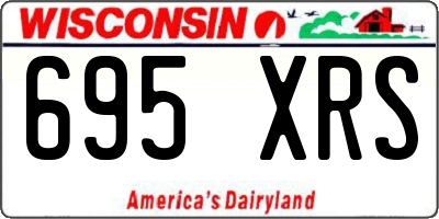WI license plate 695XRS