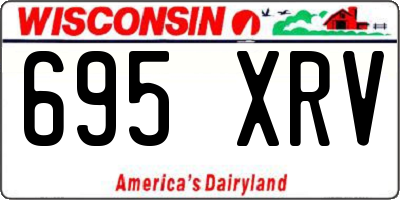 WI license plate 695XRV