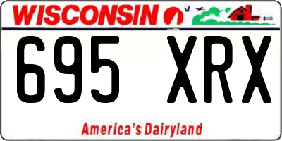 WI license plate 695XRX