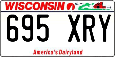 WI license plate 695XRY