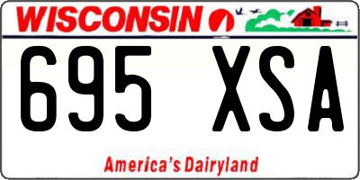 WI license plate 695XSA