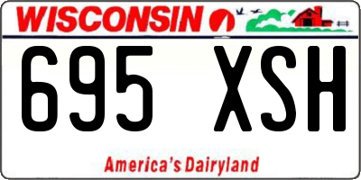 WI license plate 695XSH