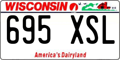 WI license plate 695XSL
