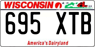 WI license plate 695XTB