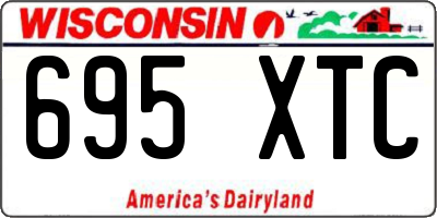 WI license plate 695XTC