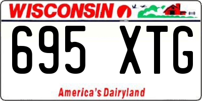 WI license plate 695XTG