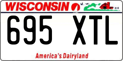 WI license plate 695XTL