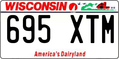 WI license plate 695XTM