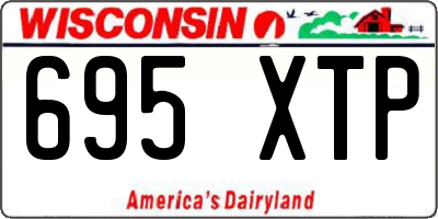 WI license plate 695XTP