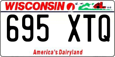 WI license plate 695XTQ