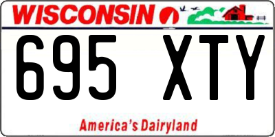 WI license plate 695XTY