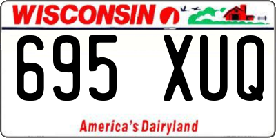 WI license plate 695XUQ
