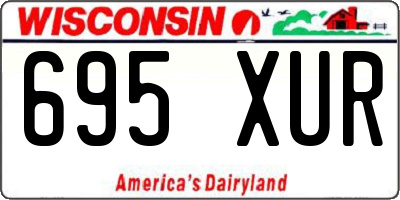 WI license plate 695XUR